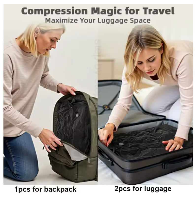 AirFold Max™ – Travel Compression Bag with Air Pump